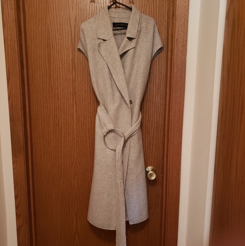 ZARA- Gray Cocktail Dress Size M